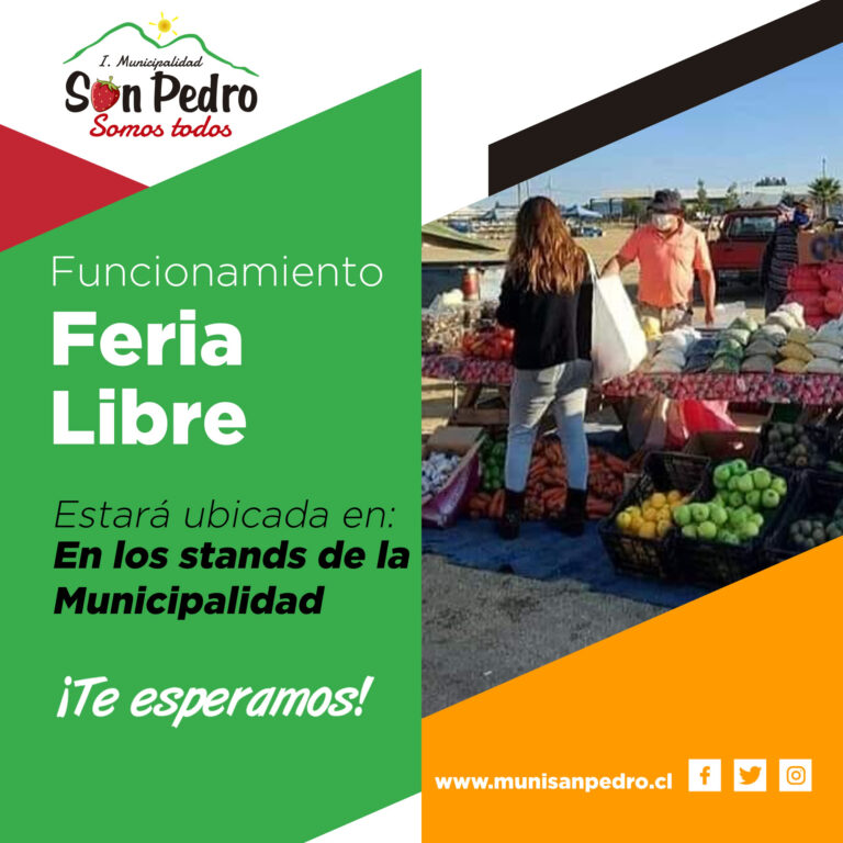 FUNCIONAMIENTO FERIA LIBRE DE SAN PEDRO